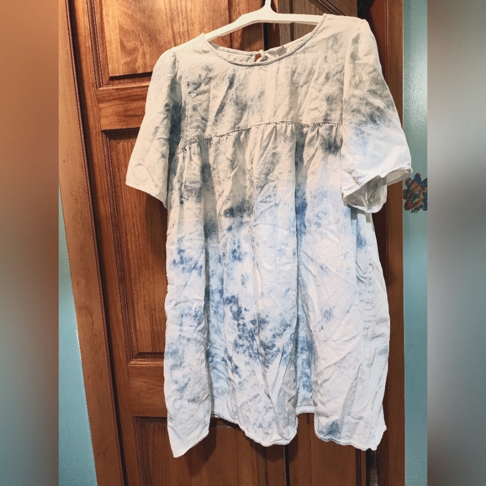 COPY - Old Navy Chambray Tie-Dye dress